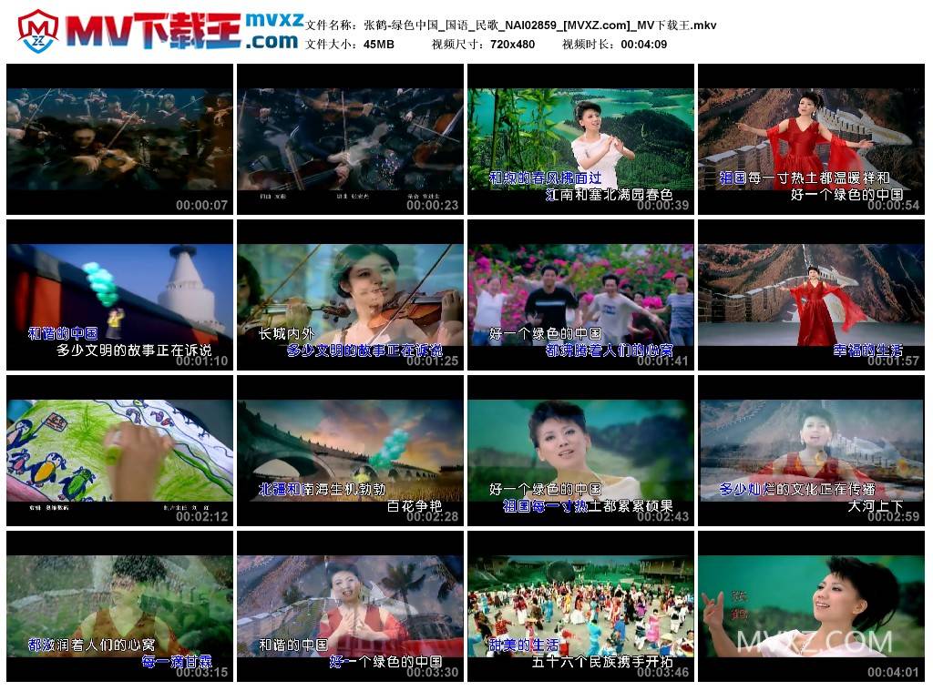 张鹤-绿色中国_国语_民歌_NAI02859